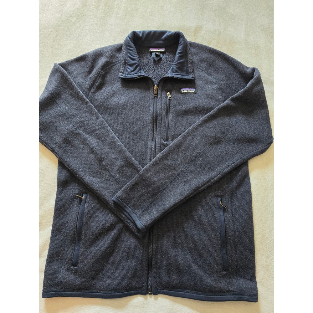 Patagonia Better Sweater Full Zip Fleece Jacket Mens Medium Navy Blue 25528
